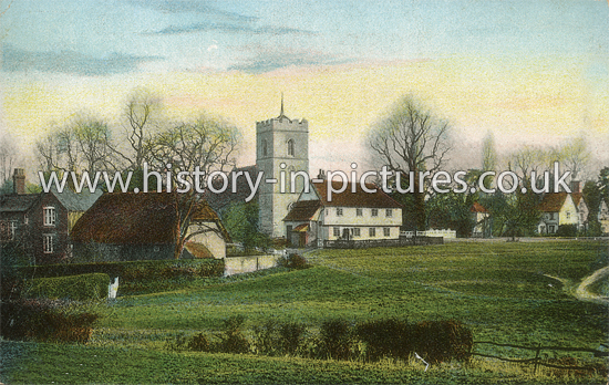 St Mary the Virgin Church and Village, Matching, Essex. c.1906